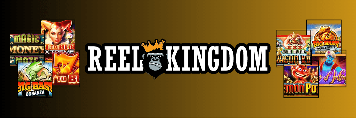 Reel Kingdomin logo ja suositut kolikkopelit